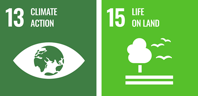 [Image]SDGs #13-Climate Action and #15-Life on Land